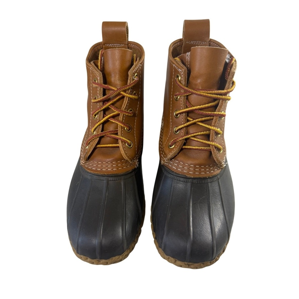 L.L. Bean Boots Unisex Leather Rubber Classic Duck Boots Winter Mens 7 Womens 8